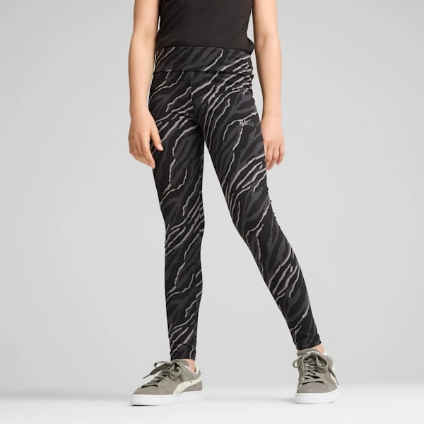 ¡PUMA ESS+ Animal! Leggings Geniales para Niños Grandes. ¡Atrévete con el estilo salvaje y cómodo!